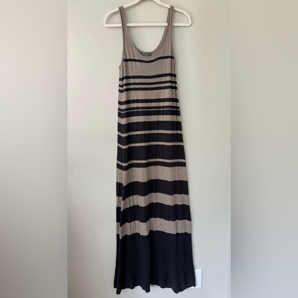 Vince Striped Cotton Maxi Dress - Picture 1 of 7